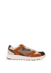Tommy Hilfiger Mixed Texture Suede Trainers, Orange Multi