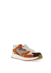 Tommy Hilfiger Mixed Texture Suede Trainers, Orange Multi