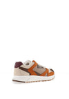 Tommy Hilfiger Mixed Texture Suede Trainers, Orange Multi