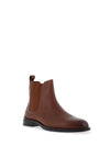 Tommy Hilfiger Leather Chelsea Boots, Winter Cognac