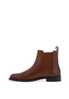 Tommy Hilfiger Leather Chelsea Boots, Winter Cognac