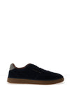 Tommy Hilfiger New York Label Luxe Suede Trainers, Navy Blue