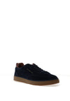 Tommy Hilfiger New York Label Luxe Suede Trainers, Navy Blue