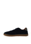Tommy Hilfiger New York Label Luxe Suede Trainers, Navy Blue