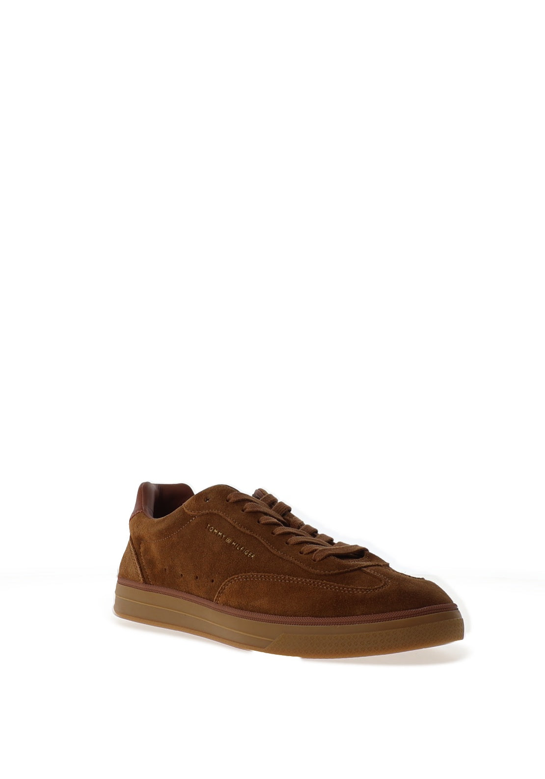 Tommy Hilfiger New York Label Luxe Suede Trainers, Tan