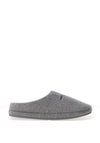 Tommy Hilfiger Logo Felt Slippers, Universal Grey