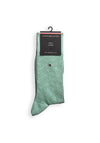 Tommy Hilfiger 2 Pair All Over Print Flag Socks, Mint & Navy