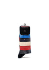 Tommy Hilfiger 2 Pack Stripe Socks, Navy & Red Multi