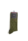 Tommy Hilfiger 2 Pack Dot Socks, Green & Black