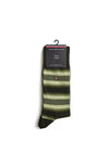 Tommy Hilfiger 2 Pack Stripe Socks, Green & Black