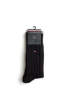 Tommy Hilfiger 2 Pack Ribbed Socks, Black