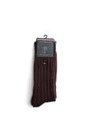 Tommy Hilfiger 2 Pack Ribbed Socks, Brown & Navy