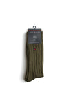 Tommy Hilfiger 2 Pack Ribbed Socks, Green & Black