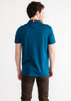 Tommy Hilfiger Essential Flag Embroidery Polo Shirt, Midnight Turquoise