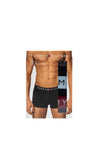 Tommy Hilfiger 3 Pack Signature Logo Stretch Trunks, Black Multi