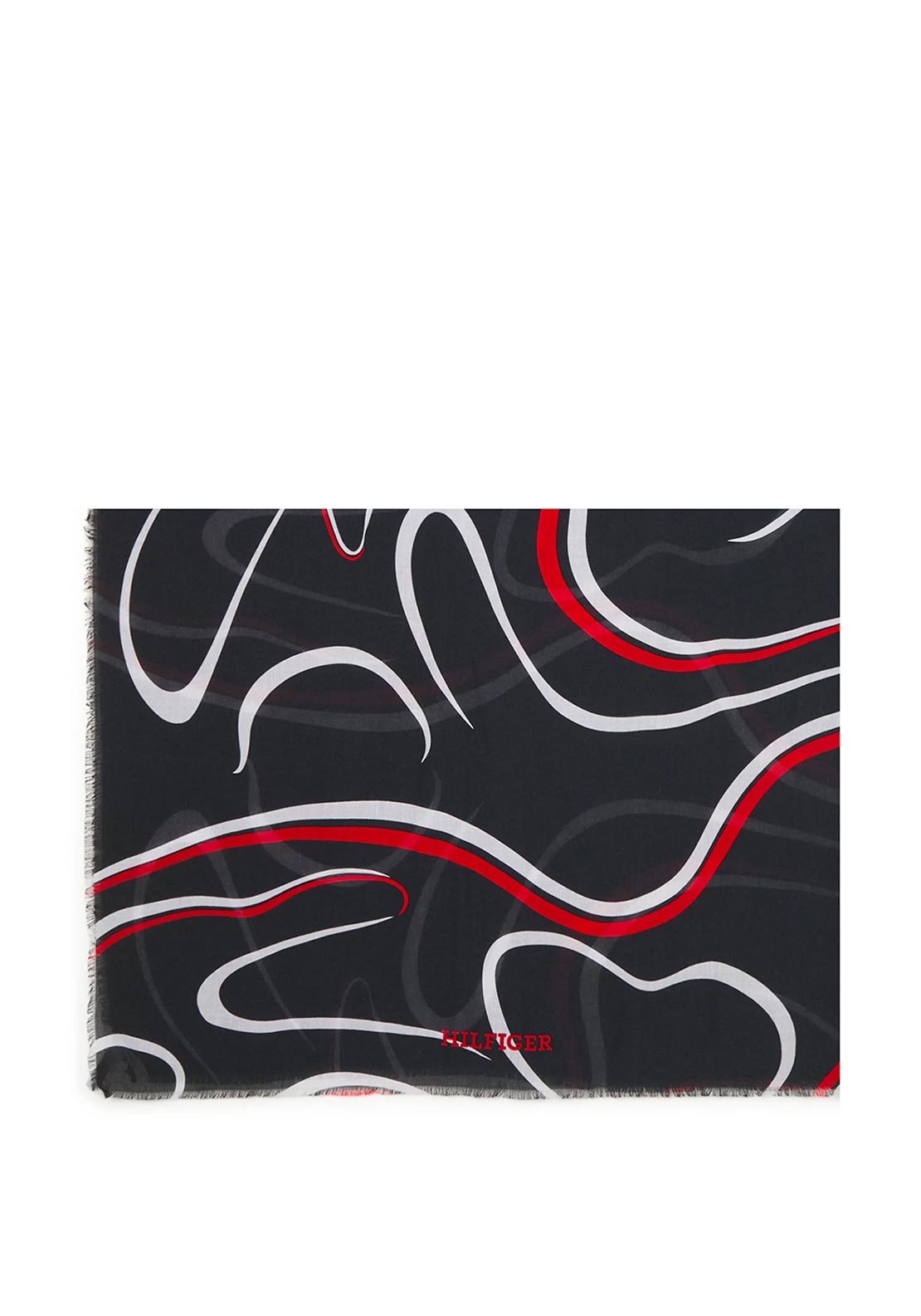 Tommy Hilfiger Prep Ribbon Print Scarf, Navy Multi