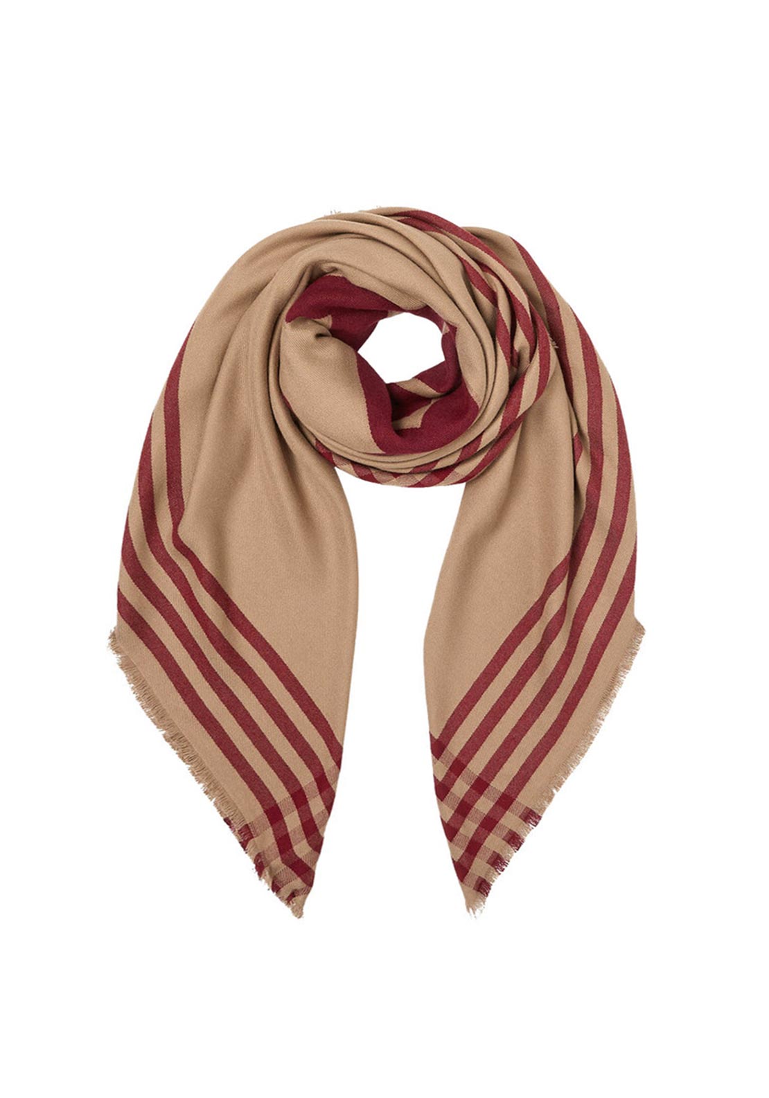 Tommy Hilfiger Naval Square Scarf, Beige