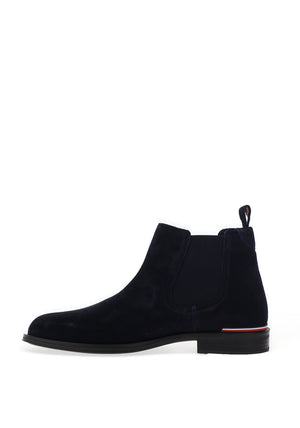 Tommy Hilfiger Men's Core Suede Chelsea Boots, Navy