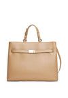 Tommy Hilfiger Heritage Satchel Crossbody Bag, Light Tan