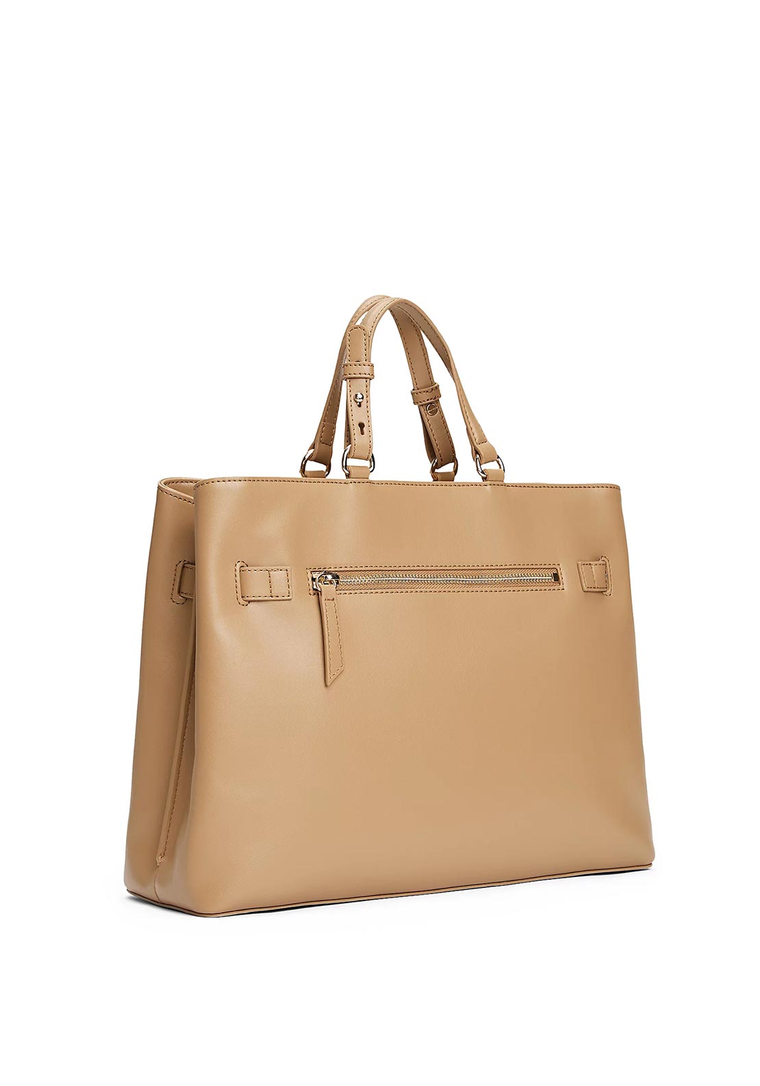 Tommy Hilfiger Heritage Satchel Crossbody Bag, Light Tan