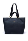 Tommy Hilfiger City Woven Mono Large Tote Bag, Space Blue