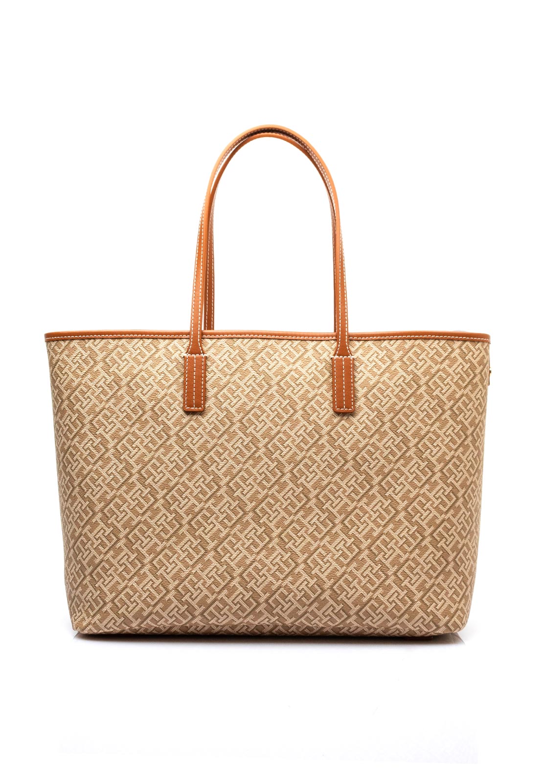 Tommy Hilfiger TH Monogram Tote Bag, Warm Beige