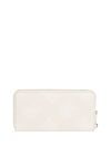 Tommy Hilfiger Monogram Large Zip Around Wallet, Cream