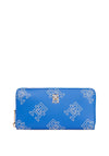 Tommy Hilfiger Monogram Large Zip Around Wallet, Blue