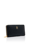 Tommy Hilfiger Distinct Monogram Large Wallet, Navy