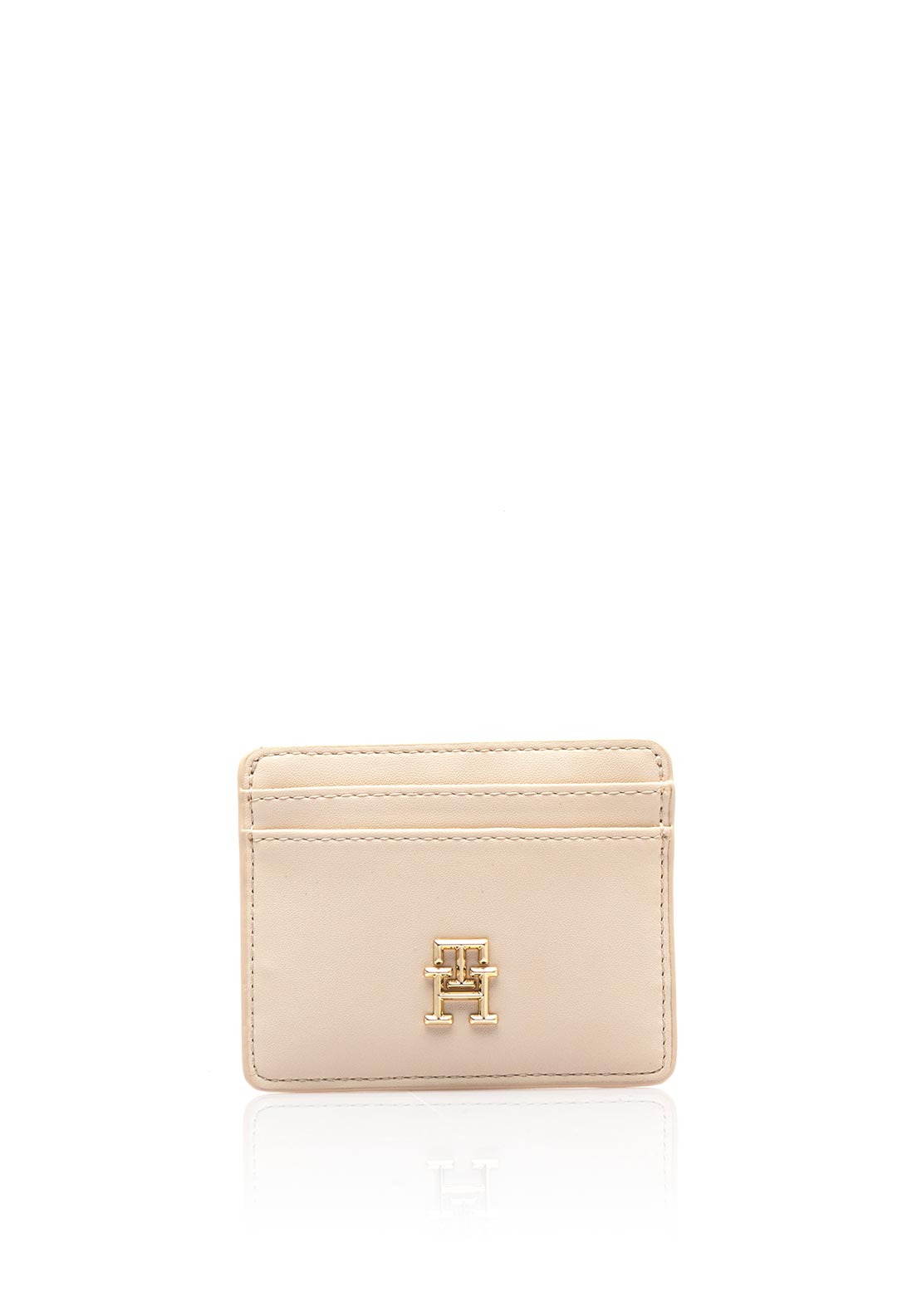 Tommy Hilfiger Logo Card Holder, Sugarcane