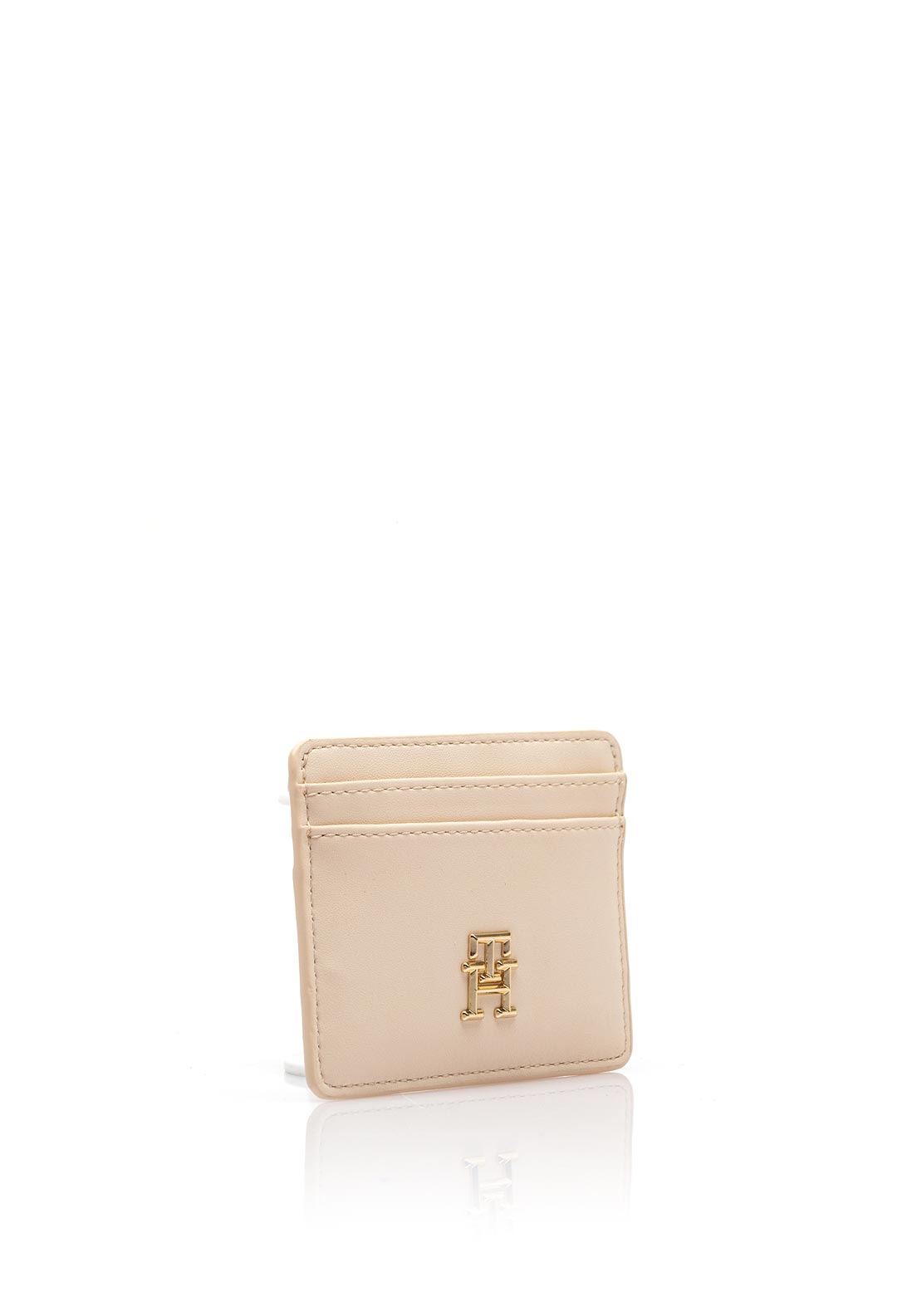 Tommy Hilfiger Logo Card Holder, Sugarcane