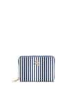 Tommy Hilfiger Poppy Summer Stripe Zip Around Small Wallet, Navy