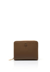 Tommy Hilfiger Icon Zip Around Flap Wallet, Tan