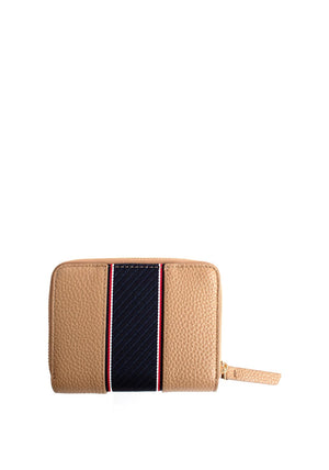 Tommy Hilfiger Monogram Zip Around Wallet, Tan
