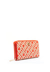 Tommy Hilfiger Monogram Print Large Zip Around Wallet, Fierce Red