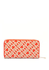 Tommy Hilfiger Monogram Print Large Zip Around Wallet, Fierce Red