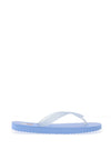 Tommy Jeans Womens Logo Flip Flop, Sugarplum Blue