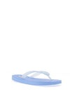 Tommy Jeans Womens Logo Flip Flop, Sugarplum Blue