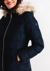 Tommy Hilfiger Womens Down Padded Tyra Coat, Navy