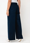 Tommy Hilfiger Wide Leg Chino Trousers, Navy