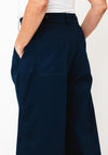 Tommy Hilfiger Wide Leg Chino Trousers, Navy
