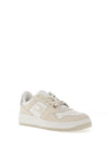 Tommy Jeans Womens Leather Retro Basketball Trainers, Newsprint