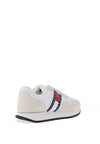 Tommy Jeans Womens Leather Essential Suede Cleat Trainers, White