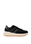 Tommy Jeans Womens Suede Cleated Trainers, Black