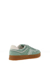 Tommy Jeans Womens The Greenwich Suede Platform Trainers, Green