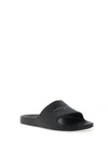 Tommy Jeans Womens Printed Pool Sliders, Black