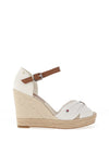 Tommy Hilfiger Womens Toe Wedge Sandals, White