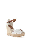 Tommy Hilfiger Womens Toe Wedge Sandals, White
