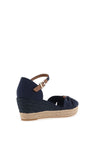 Tommy Hilfiger Womens Essential Wedge Sandals, Space Blue