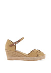 Tommy Hilfiger Womens Essential Wedge Sandals, Classic Khaki